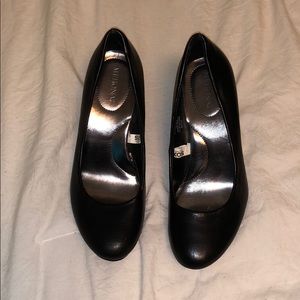 black merona heels